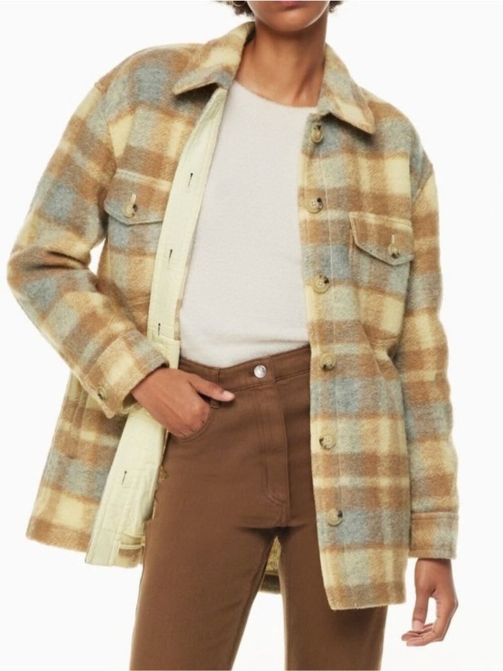 Wilfred Free The Ganna Utility Shirt Jacket Medium Aritzia #102621